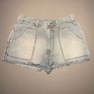 FREE PEOPLE Gray Black Shorts Size 4